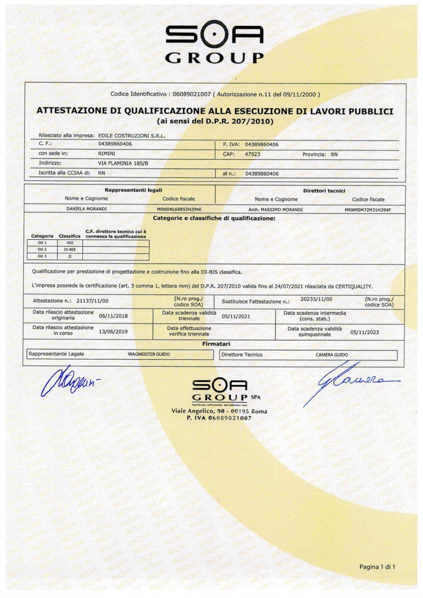 Attestazione Soa | Edile Costruzioni